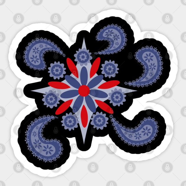 Fantasy flowers and leaves Sticker by Eskimos